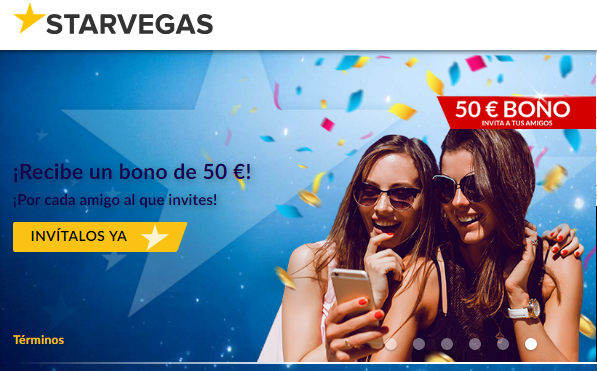 El primer depósito entrega hasta 200 euros en Casino Starvegas