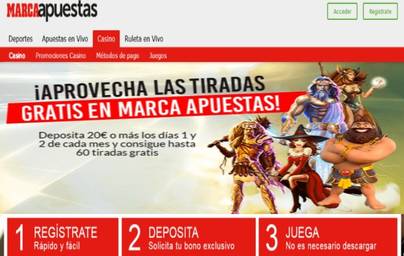 Obtén tiradas gratis en Marca Apuestas